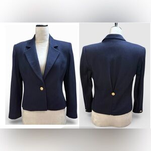 Prefect Preppy Vintage Koret Navy Wool Blazer